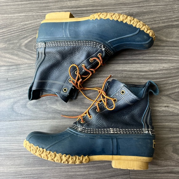 L. L. Bean Navy Duck Boots - Picture 6 of 9